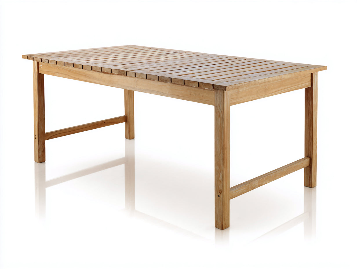 Gartentisch Holz 180x90x75 cm - Natur - Modernes Design