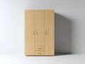 Kleiderschrank Holzwerkstoff mit Türen und Schubladen 150x55x200 cm - Natur - für Schlafzimmer - Modernes Design