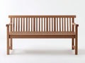 Gartenbank Holz 160x58x90 cm - Natur - klassisches Design mit Armlehnen