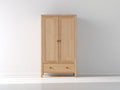 Kleiderschrank Holz 90x45x180 cm - Natur - Modernes Design mit Schublade