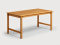 Gartentisch Holz 200x95x75 cm - Natur - Zeitloses Design